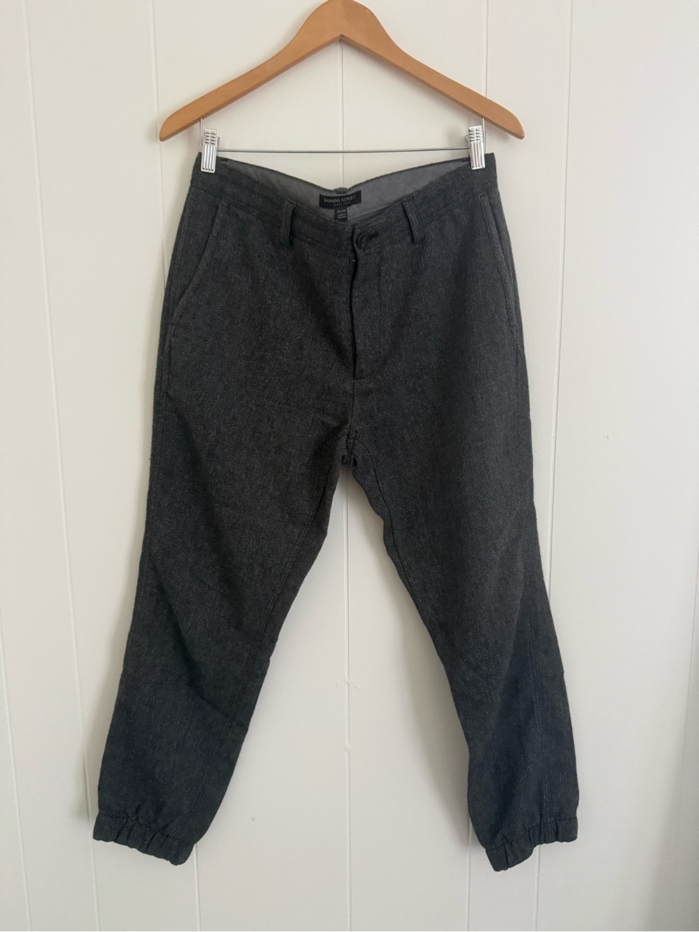 Banana Republic Dark Charcoal Jogger Pants